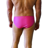 MENS CLASSIC NEON PINK SWIM BRIEFS