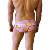 MENS CLASSIC HOT DOGS PINK SWIM BRIEFS
