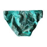 BOYS CLASSIC TROPICAL GREEN SWIM BRIEFS