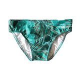 BOYS CLASSIC TROPICAL GREEN SWIM BRIEFS