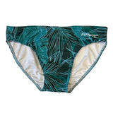 MENS CLASSIC TROPICAL GREEN SWIM BRIEFS