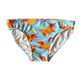 MENS CLASSIC HOT DOGS BLUE SWIM BRIEFS