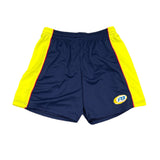 FOOTYBOYS SOCCER: Navy Blue & Yellow Shorts