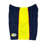 FOOTYBOYS SOCCER: Navy Blue & Yellow Shorts
